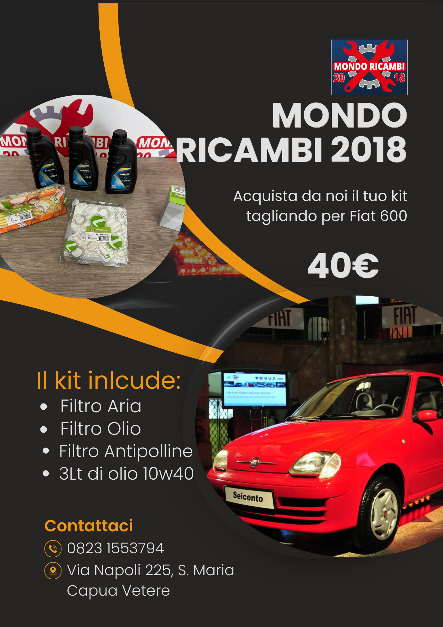 Kit tagliando per Fiat 600