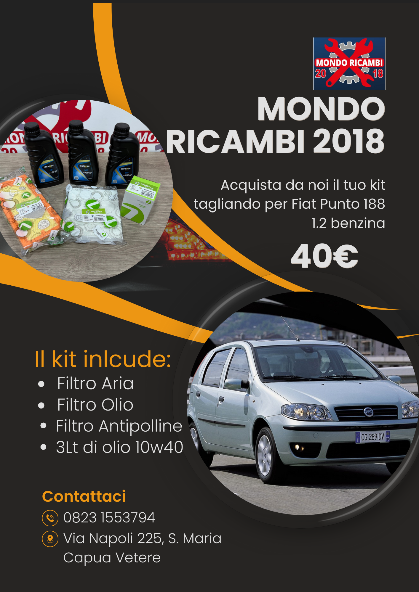 Kit tagliando per Fiat Punto 188