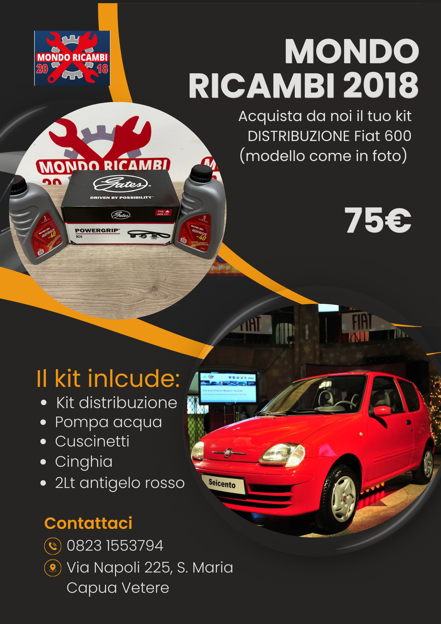 Kit distribuzione Fiat 600