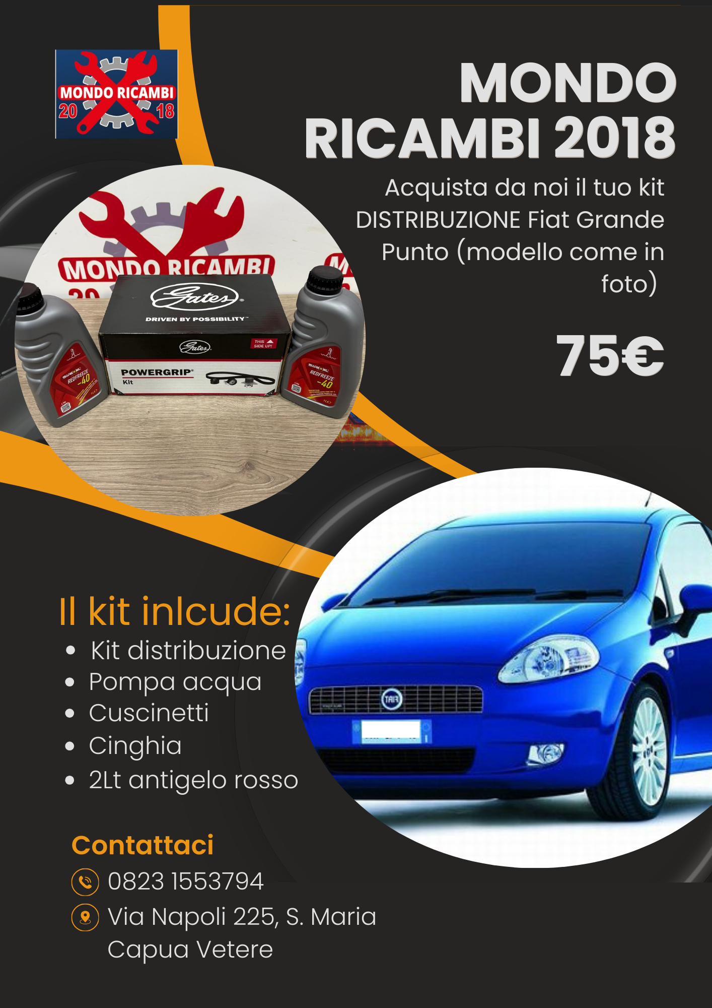 Kit distribuzione Fiat Grande Punto