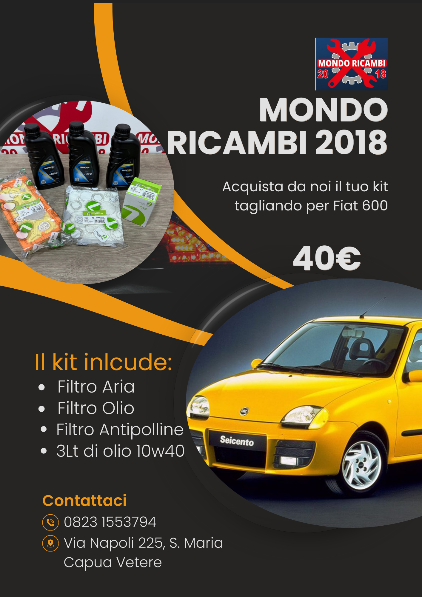 Kit tagliando per Fiat 600