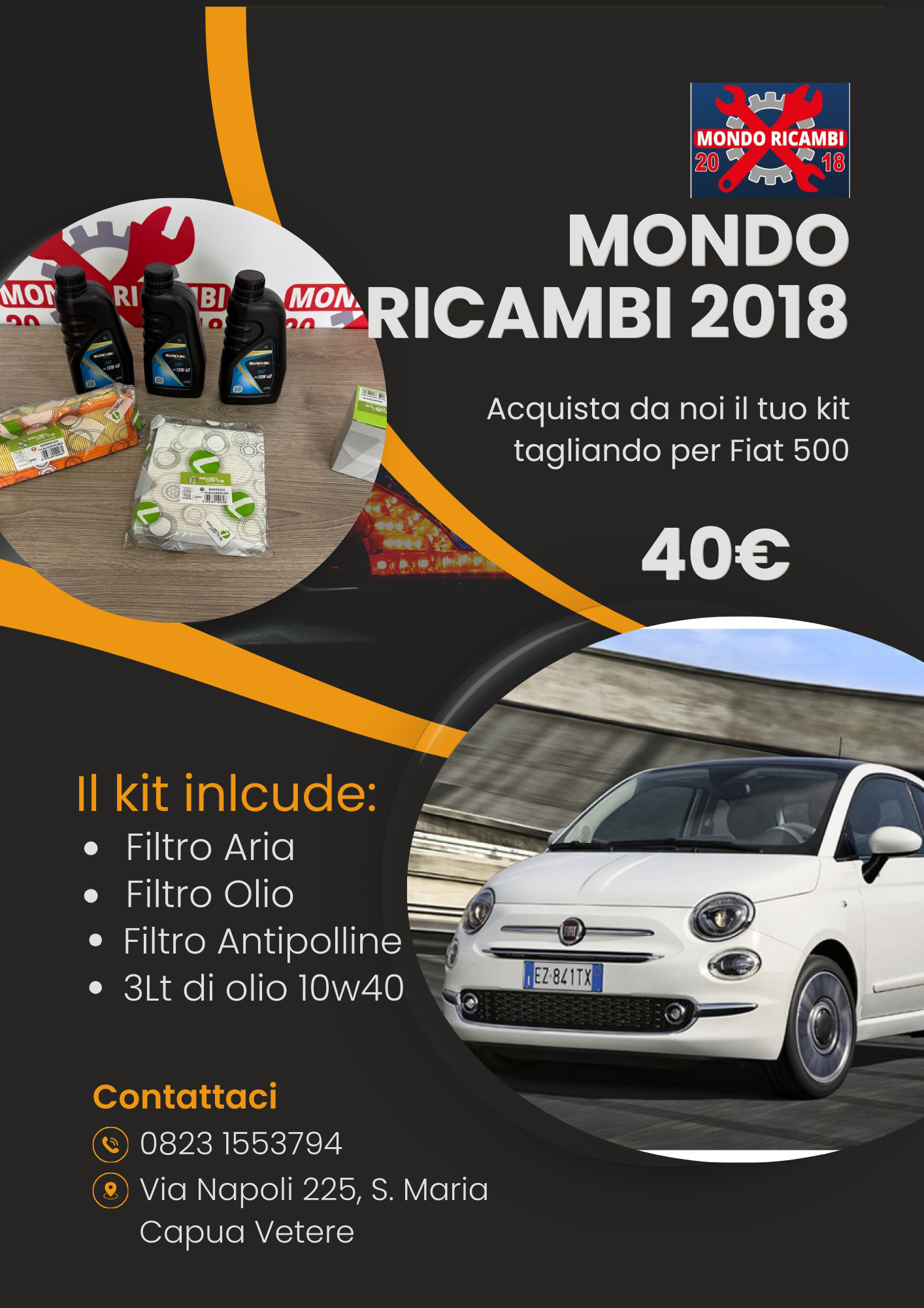 Kit tagliando per Fiat 500