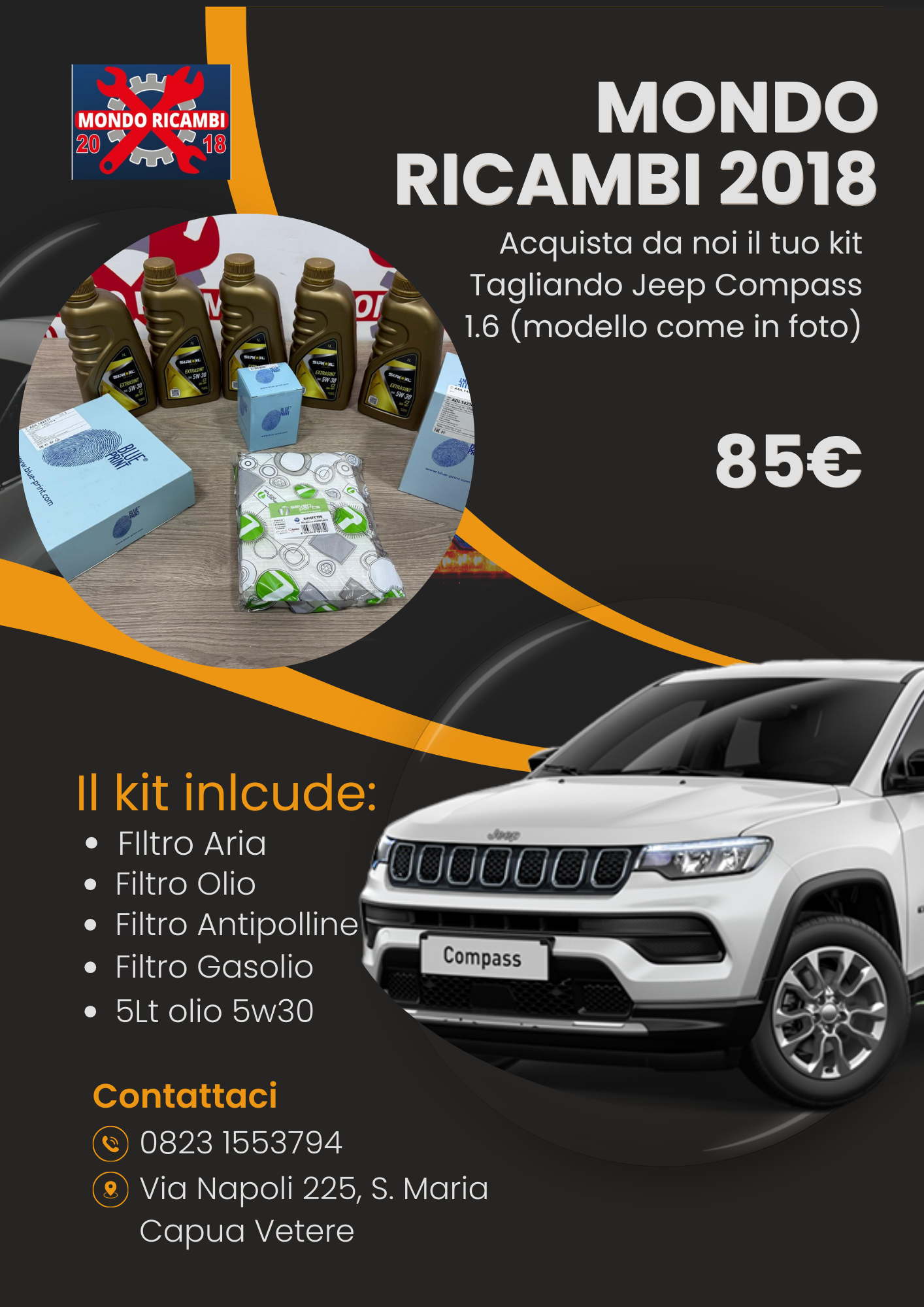 Kit tagliando Jeep Compass
