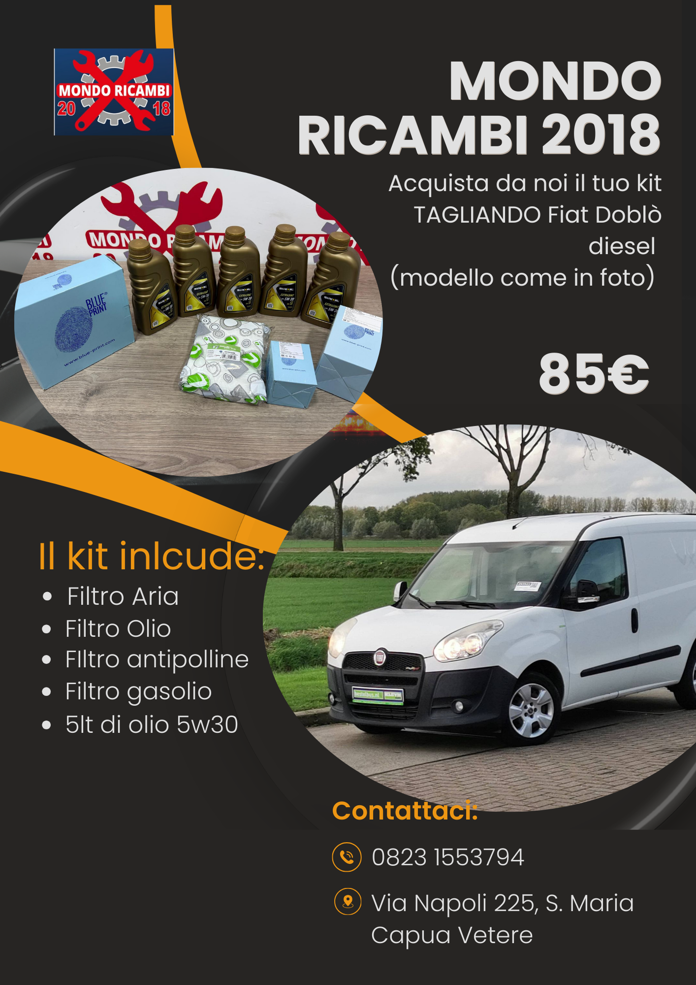 Kit Tagliando FIat Doblò Diesel