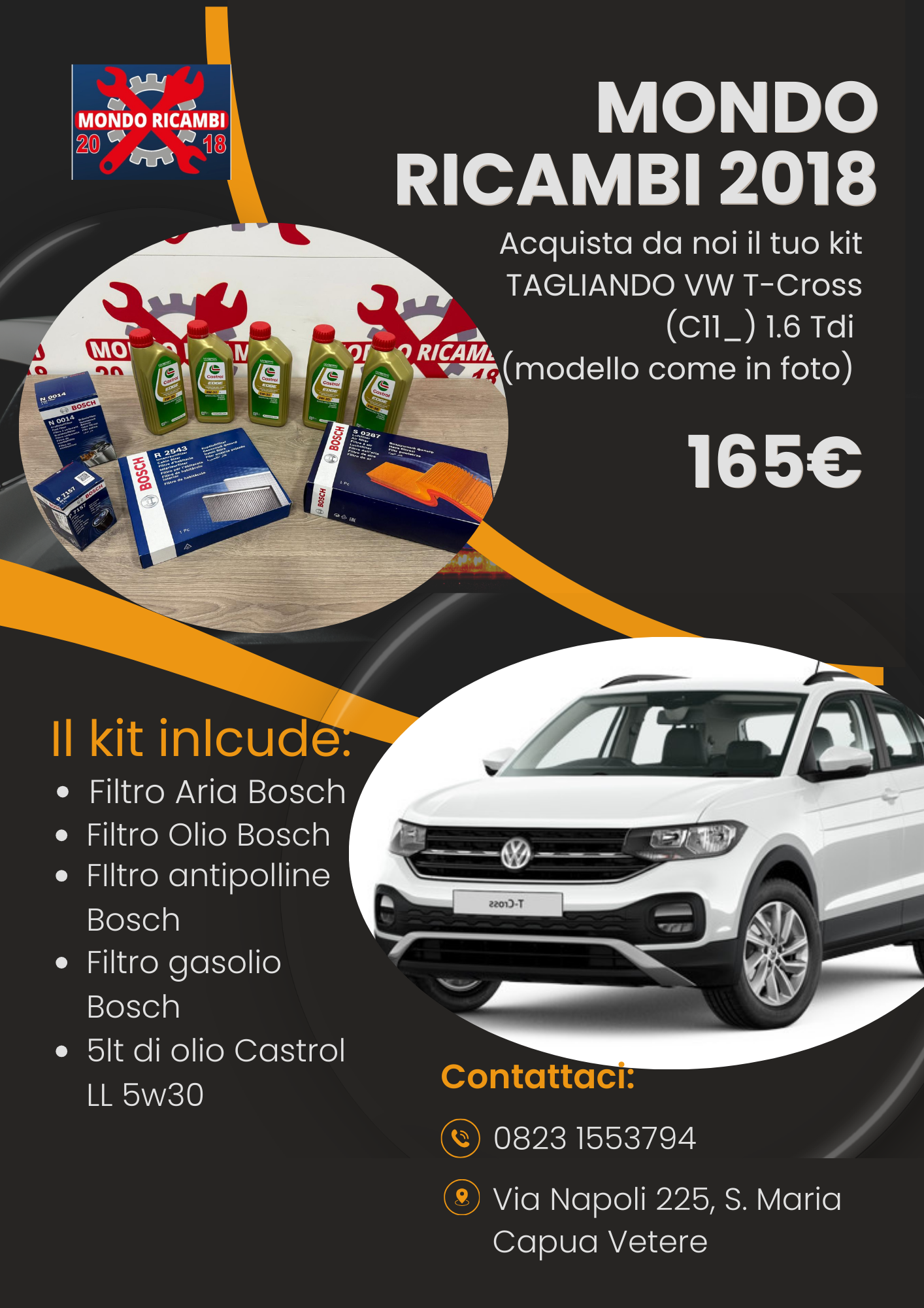 Kit Tagliando VW T-Cross 1.60