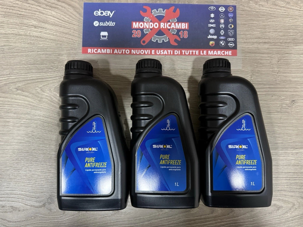 3 Litri Liquido Di Raffreddamento Anti Gelo Blu Siroil Prodotto Made In Italy