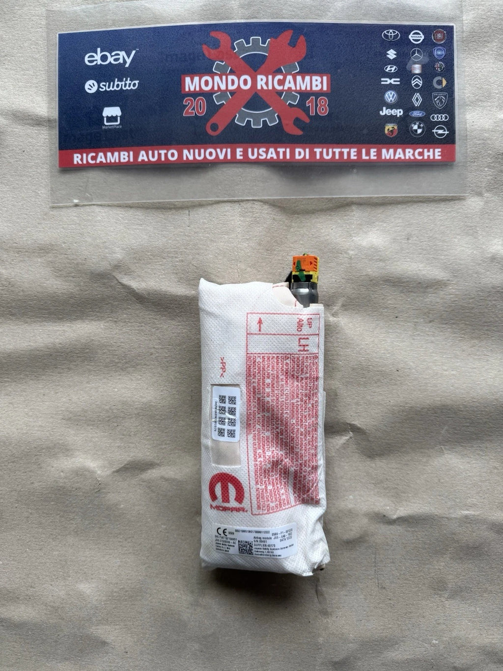 Carica Airbag Sedile Lato Sinistro E Ricambi Per Jeep Compass II Serie