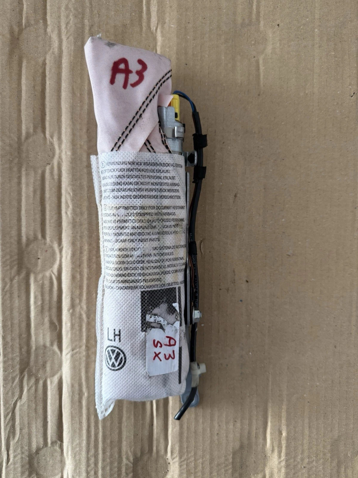 Carica Airbag Sedile Lato Sinistro E Ricambi Per Audi A3 E Audi S3 Modello 8V