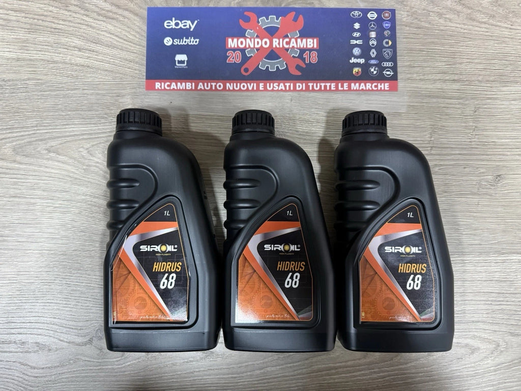 3 Litri Olio Fluido Idraulico Hidrus 68 Siroil Prodotto Made In Italy