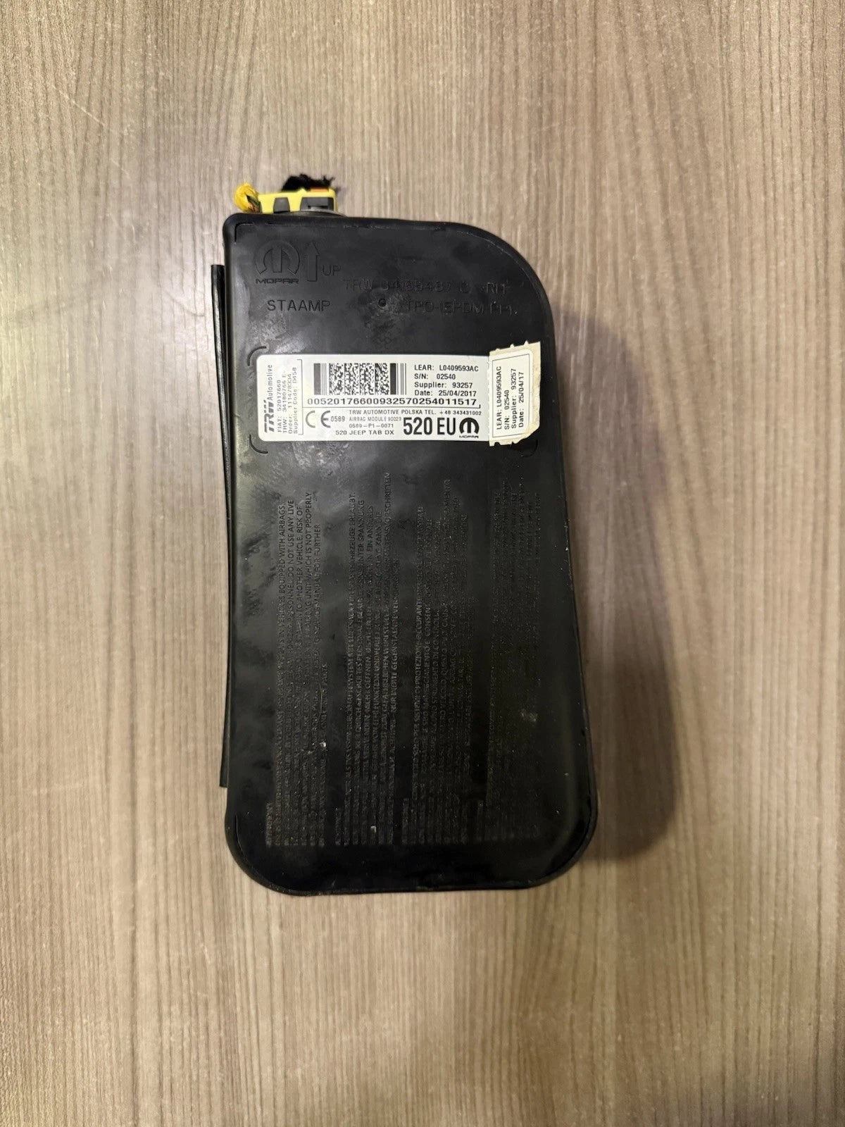 Carica Airbag Sedile Lato Destro E Ricambi Per Fiat 500 X