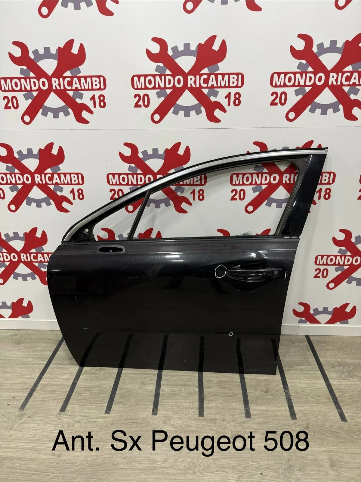 Portiera Sportello Porta Anteriore Sinistro Nero Peugeot 508 Dal 2010 Al 2018