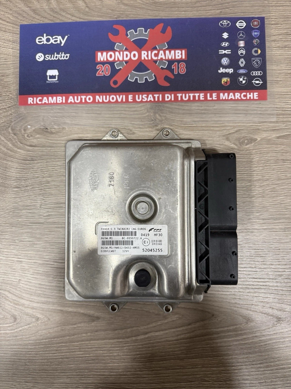 52045255 Centralina Modulo Avviamento Motore Per Fiat Panda 900 Twin Air