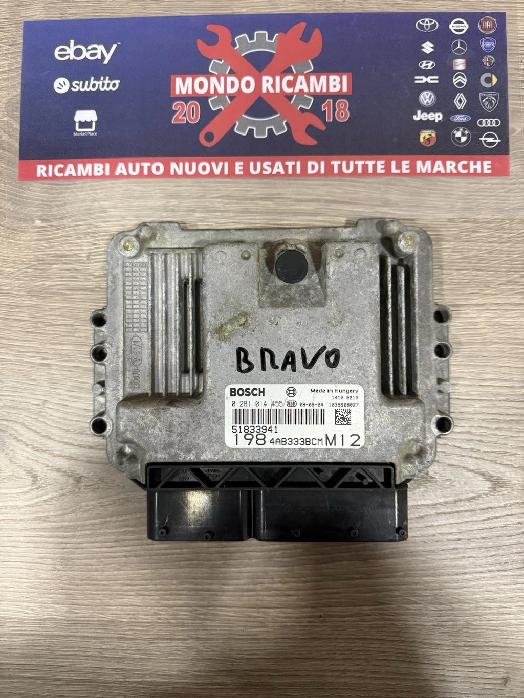51833942 Centralina Modulo Avviamento Motore Per Fiat Bravo Dal 2007 1600 Diesel