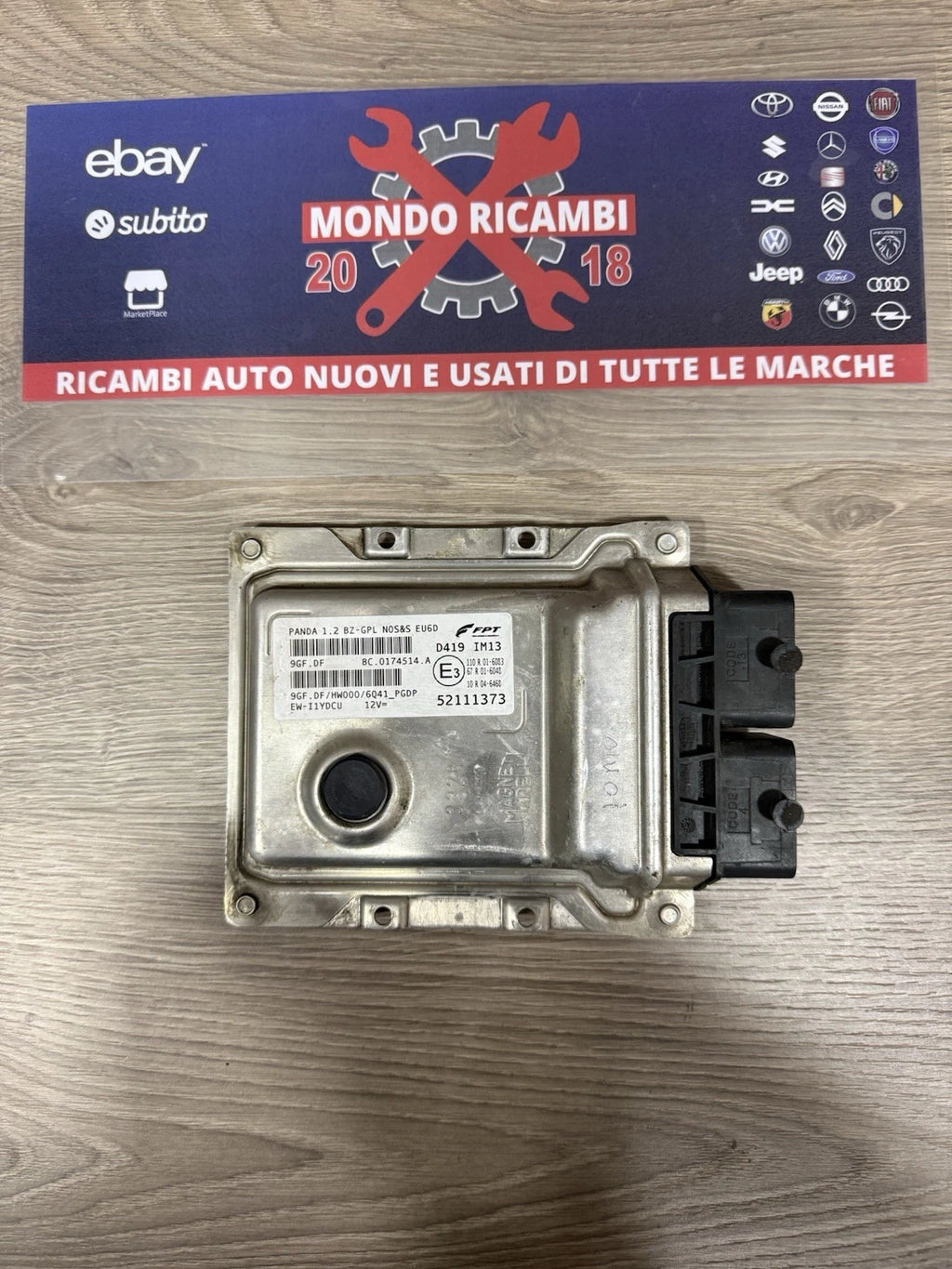 52111373 Centralina Modulo Avviamento Motore Per Fiat Panda Dal 2012 Benzina GPL