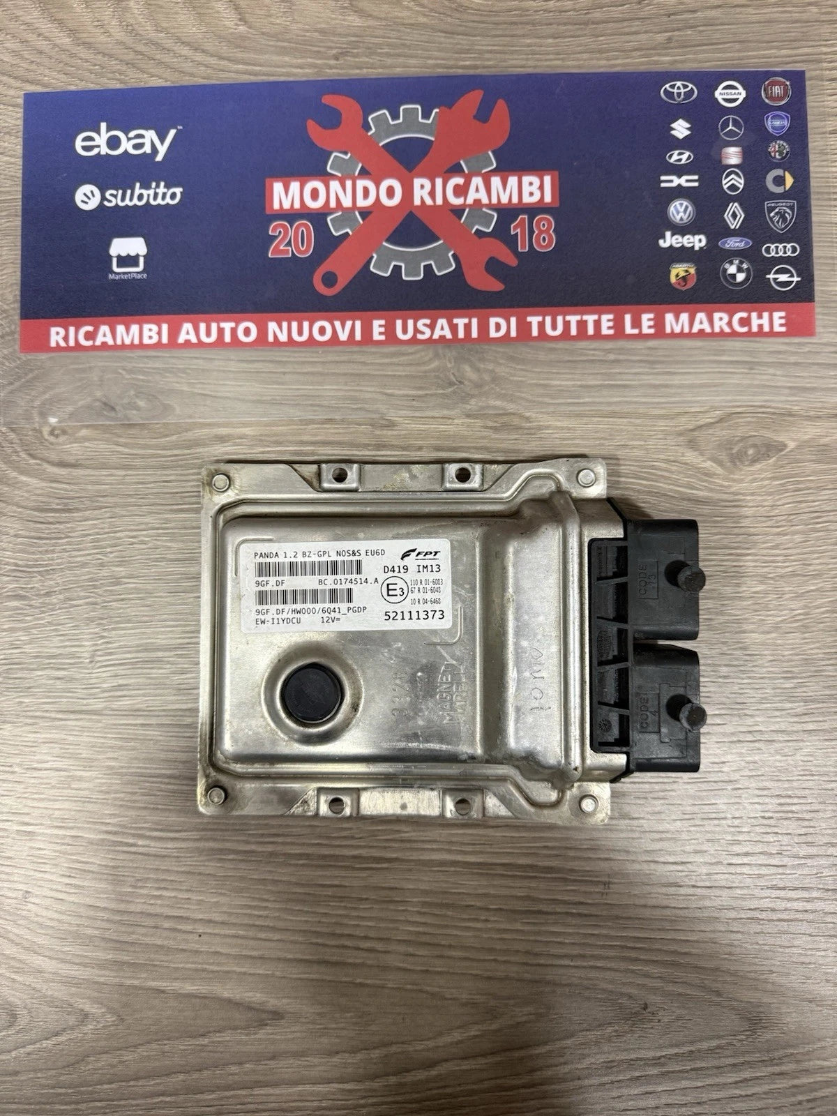 52111373 Centralina Modulo Avviamento Motore Per Fiat Panda Dal 2012 Benzina GPL