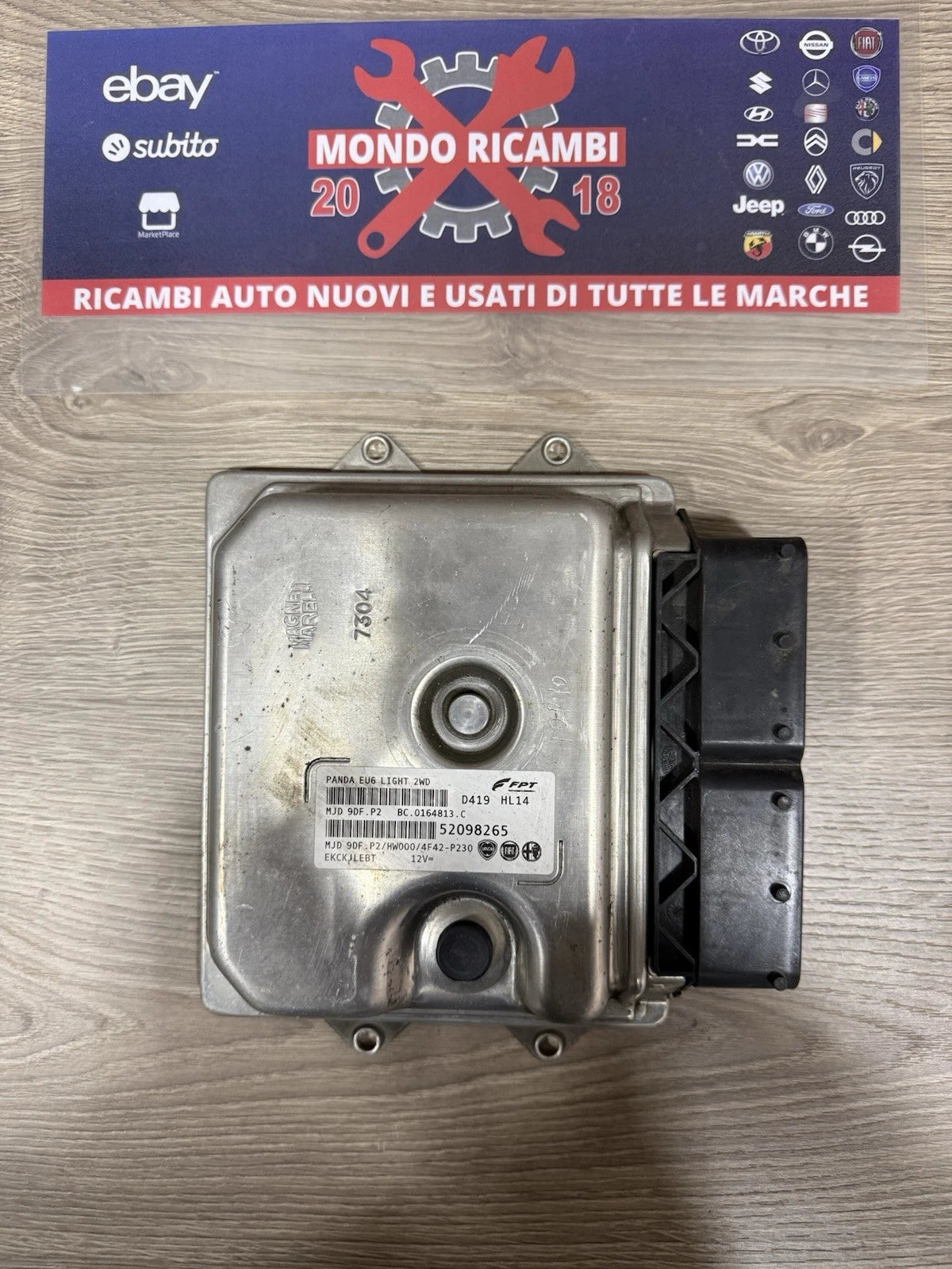 52098265 Centralina Modulo Avviamento Motore Per Fiat Panda 1300 Multi jet