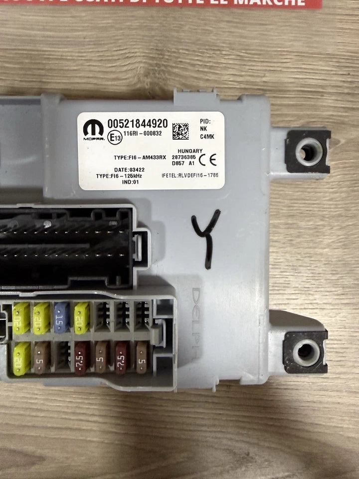 00521844920 Centralina Fusibili Body Computer E Ricambi Per Lancia Ypsilon