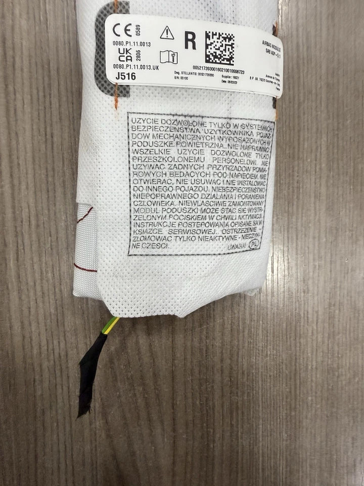 Carica Airbag Sedile Lato Destro E Ricambi Per Jeep Avenger