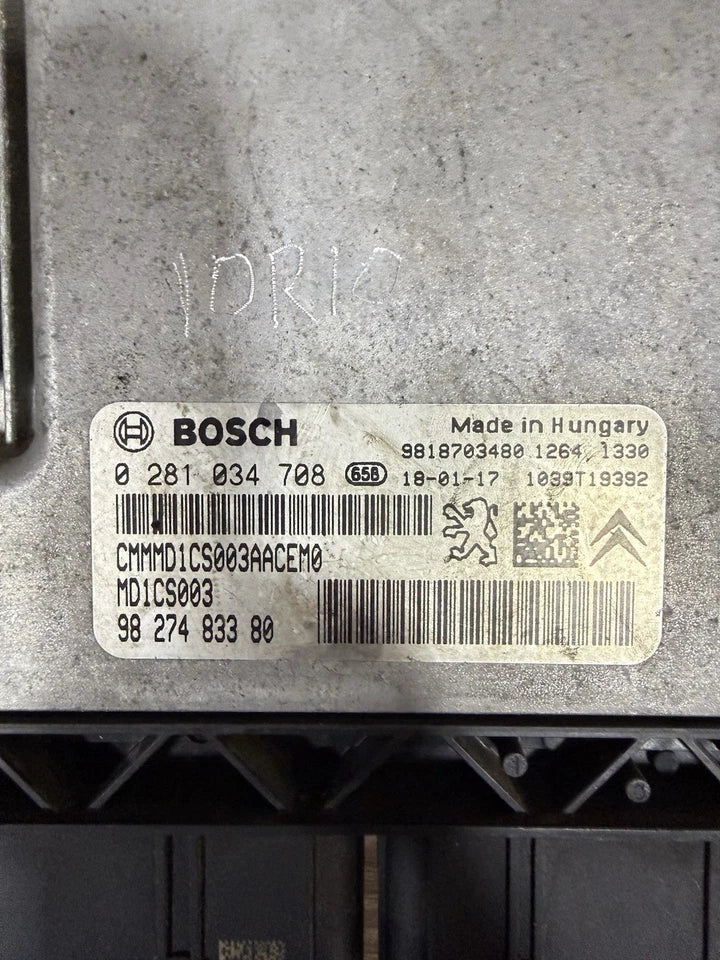 9827483380 Centralina Modulo Avviamento Motore Per Peugeot 3008 II Serie