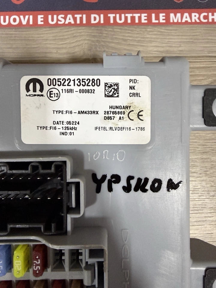00522135280 Centralina Fusibili Body Computer E Ricambi Per Lancia Ypsilon