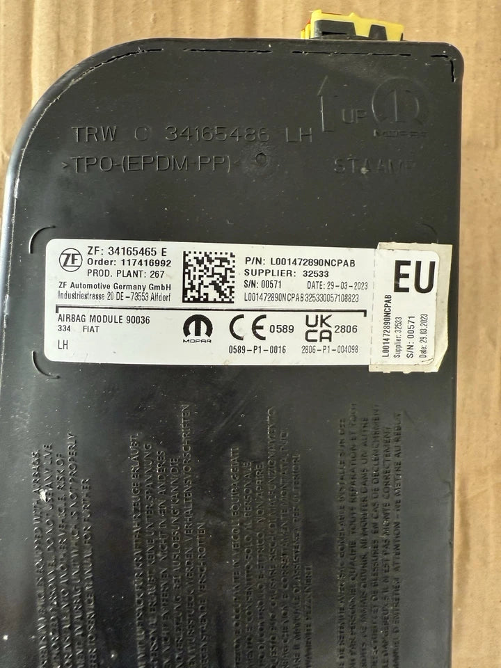 Carica Airbag Sedile Lato Sinistro E Ricambi Per Fiat 500 X