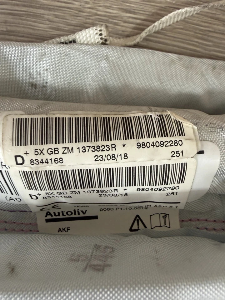 9804092280 Carica Airbag Tendina Cielo Lato Dx Per Peugeot 208 E 2008 I Serie