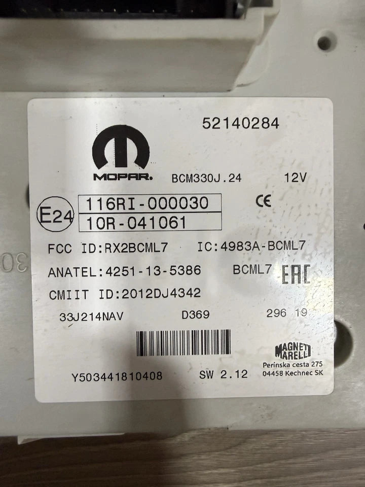 52140284 Centralina Fusibili Body Computer E Ricambi Per Fiat 500 L
