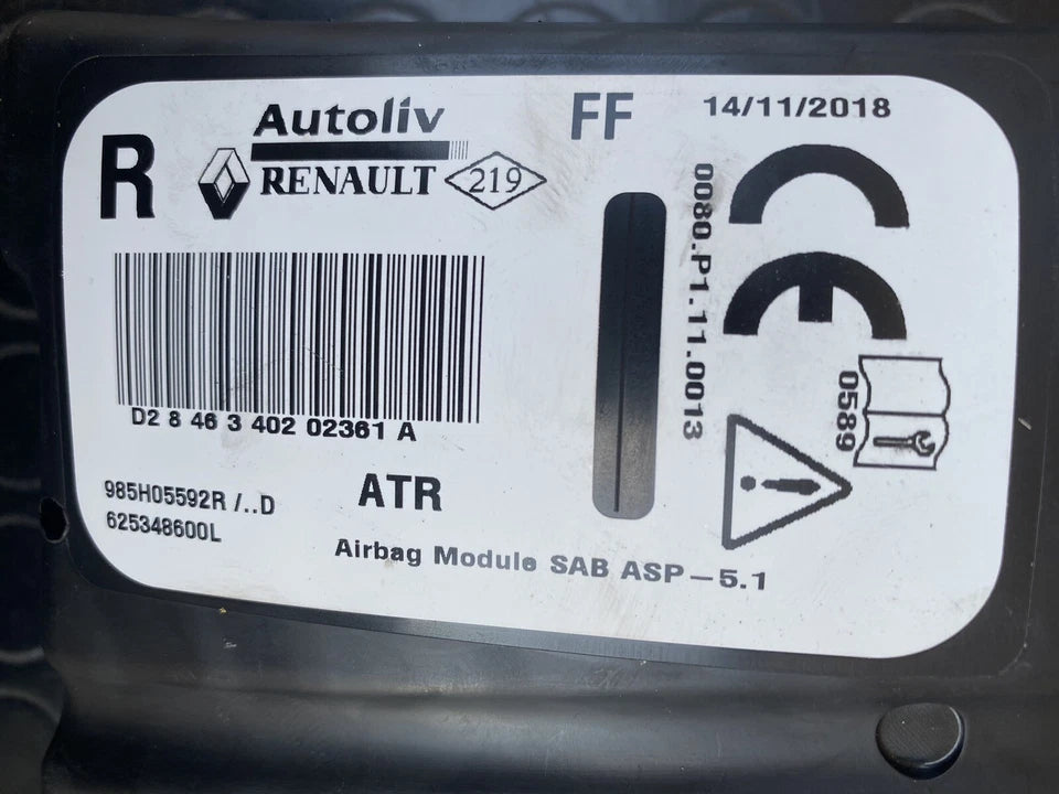 Carica Airbag Sedile Lato Destro Per Renault Clio IV Dal 2012