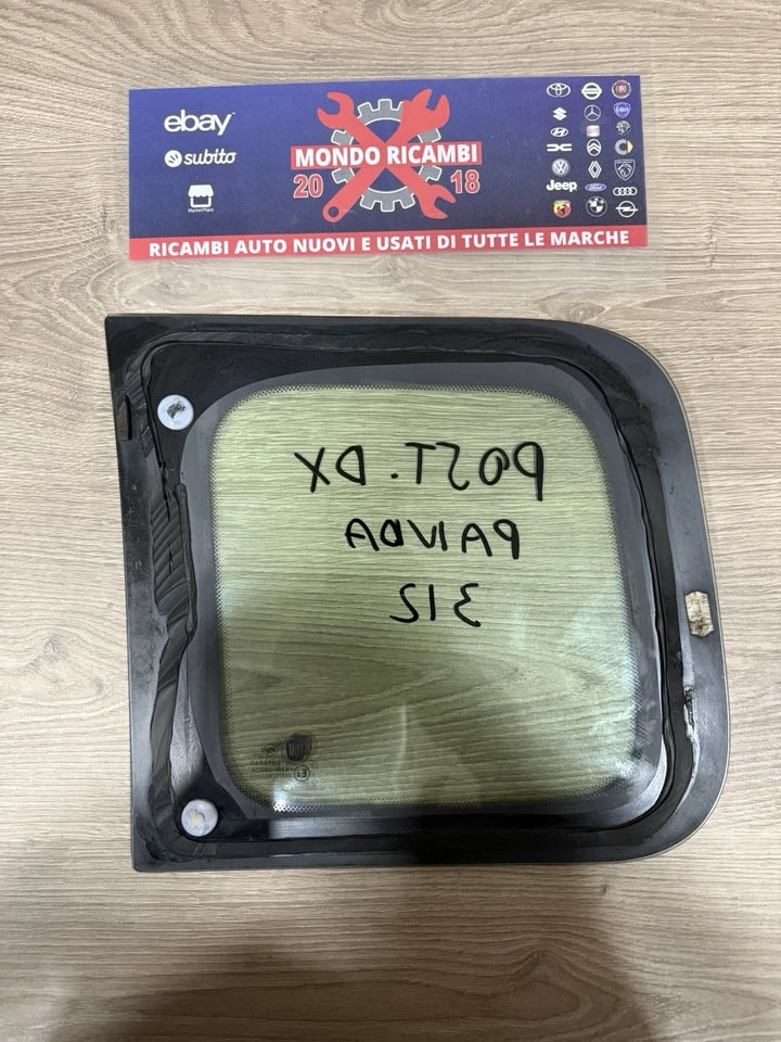 Vetrino Vetro Fisso Fiancata Parafango Posteriore Destro Per Fiat Panda Dal 2012