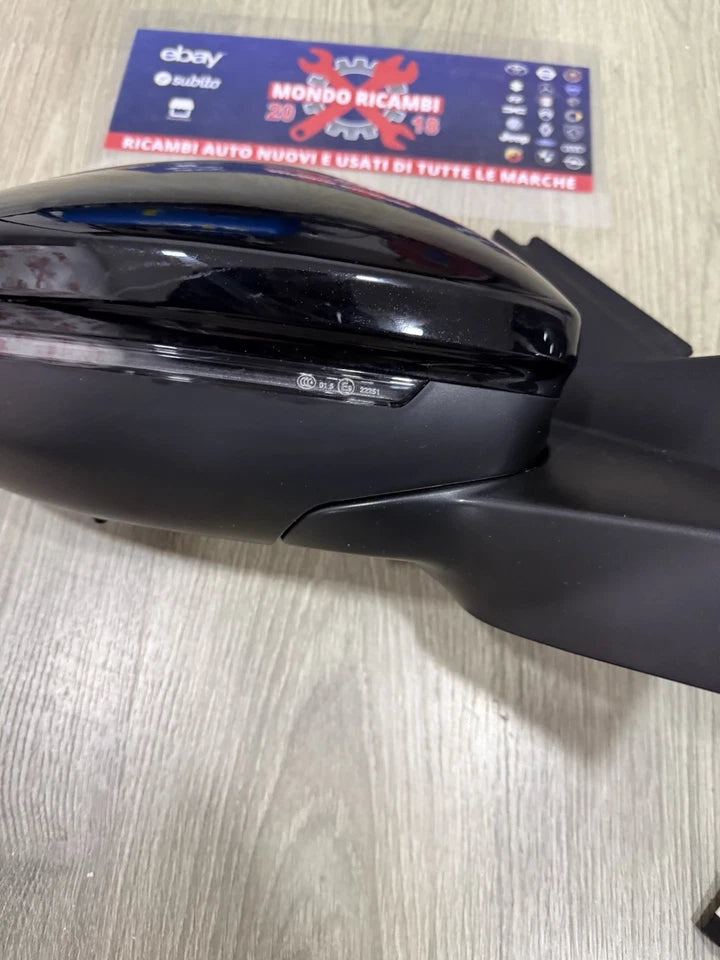 Specchietto Retrovisore Lato Destro Nero E Ricambi Per Peugeot 2008 Dal 2019
