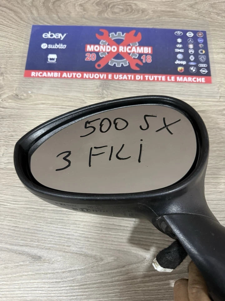 Specchietto Retrovisore Esterno Lato Sinistro Per Fiat 500 Dal 2007 In Poi